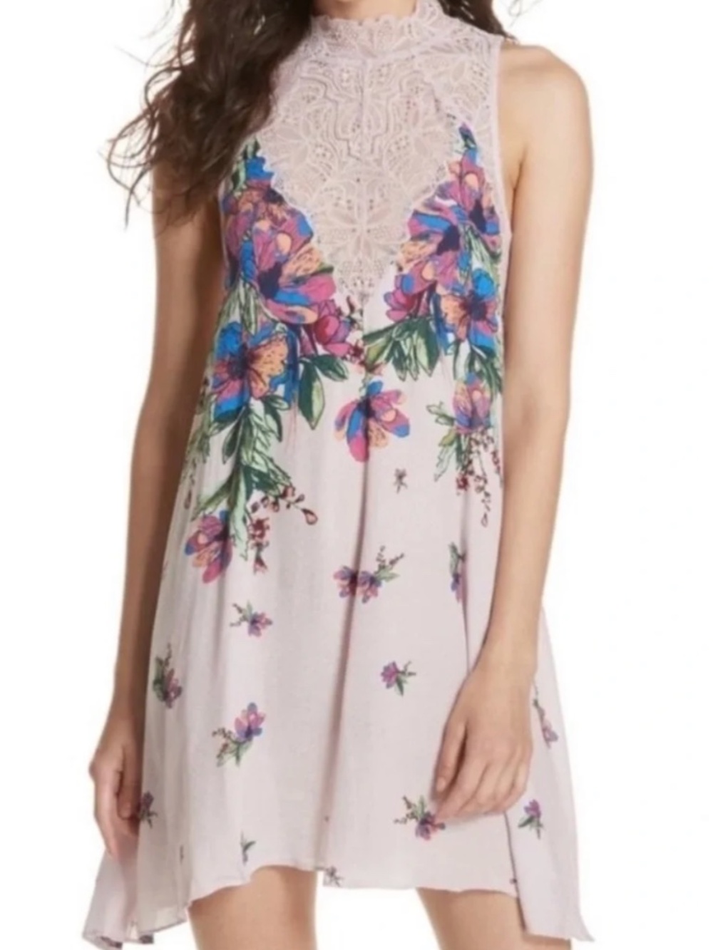 INTIMATELY by FREE PEOPLE Lace Floral Dress Size Small